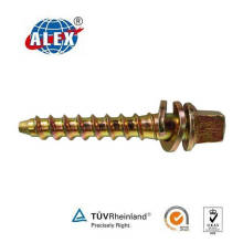 Ss8 Railway Screw Spike for Railroad Fastening